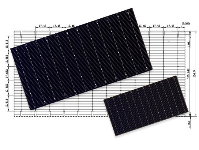 210X210 Mm 12BB  Hjt Solar Cell HIT Cell Two Sided Piece